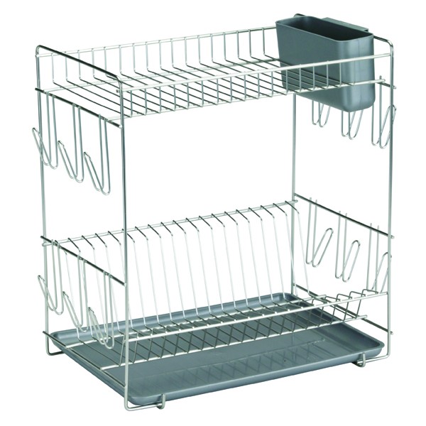 small stainless steel dish rack